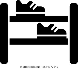 Shoe Rack Icon Symbol Art Sign