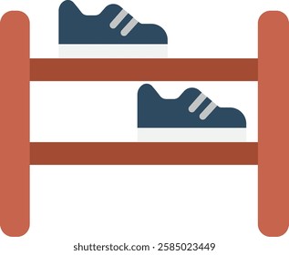 Shoe Rack Icon Symbol Art Sign