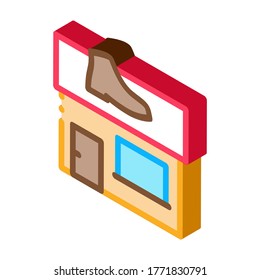 Shoe Repair Build Icon Vector. Isometric Shoe Repair Build sign. color isolated symbol illustration