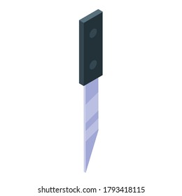 Shoe repair knife icon. Isometric of shoe repair knife vector icon for web design isolated on white background