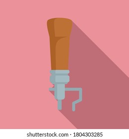 Shoe repair stand icon. Flat illustration of shoe repair stand vector icon for web design