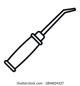 Shoe repair steel tool icon. Outline shoe repair steel tool vector icon for web design isolated on white background