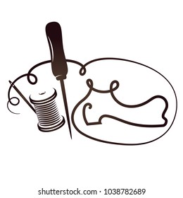 Shoe repair symbol for business