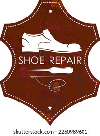 Schuhreparaturwerkzeug. Symbol für Schuhmacher