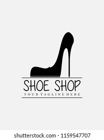 Shoe shop logo template vector