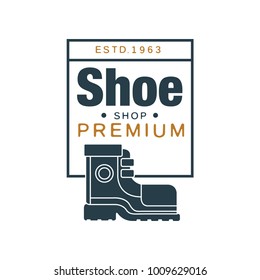 Shoe Shop Premium Logo Estd 1963 Stock Vector (Royalty Free) 1009629016 ...