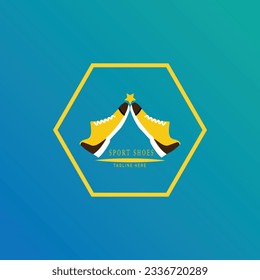 Shoe shopping bag logo featuring a shoe icon
