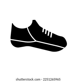 Shoe silhouette icon. Fashion item. Vector.