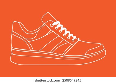 Shoe silhouette vector illustration design