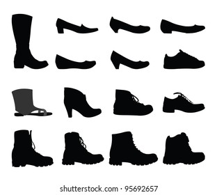 Shoe silhouettes