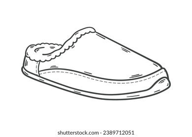 Shoe sketch. hand drawn Shoe outline illustration. Shoe black and white vector drawing. Shoe isolated on white background. vector illustration. Shoes line art drawing. footwear outline. sneakers.