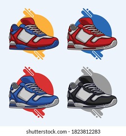 shoe sneaker very easy editable