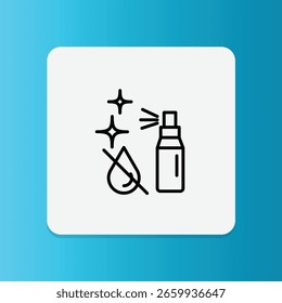 Shoe spray icon. Editable stroke