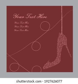 shoe store sale flyer, sale brochure for shoe outlet.
