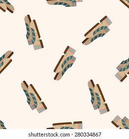 shoe style , cartoon seamless pattern background