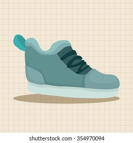 shoe style theme elements vector, eps