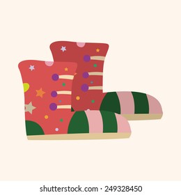 shoe style theme elements vector,eps