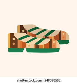 shoe style theme elements vector,eps