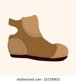 shoe style theme elements vector,eps