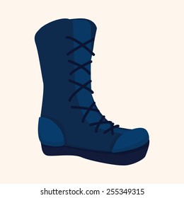 shoe style theme elements vector,eps