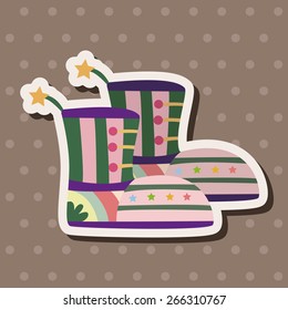 shoe style theme elements vector,eps