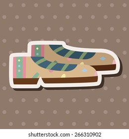 shoe style theme elements vector,eps