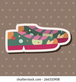 shoe style theme elements vector,eps