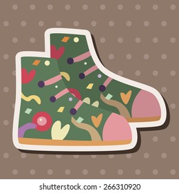 shoe style theme elements vector,eps