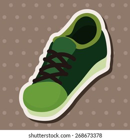 shoe style theme elements vector,eps