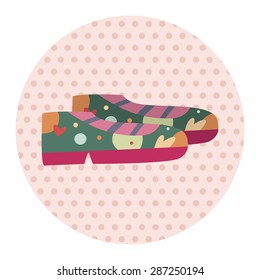 shoe style theme elements vector,eps