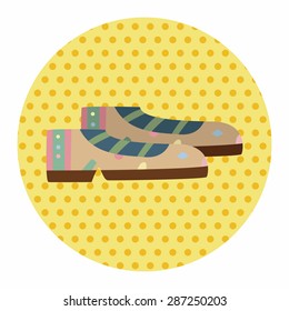 shoe style theme elements vector,eps