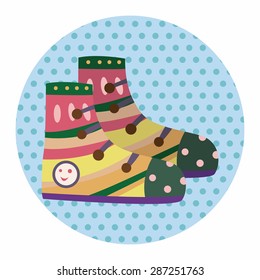 shoe style theme elements vector,eps