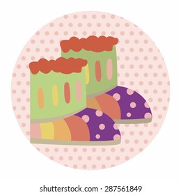 shoe style theme elements vector,eps