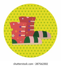 shoe style theme elements vector,eps