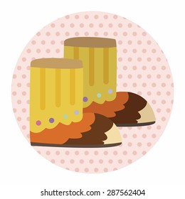 shoe style theme elements vector,eps
