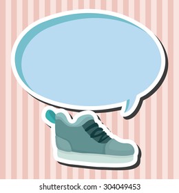 shoe style theme elements vector,eps