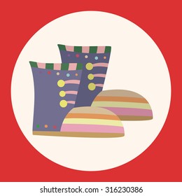 shoe style theme elements vector,eps