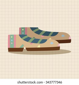 shoe style theme elements vector,eps