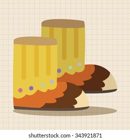 shoe style theme elements vector,eps
