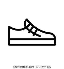 shoe thin line vector icon