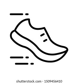 shoe thin line vector icon