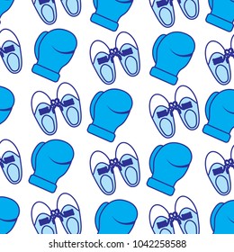 shoe tied laces and gloves joke fools pattern