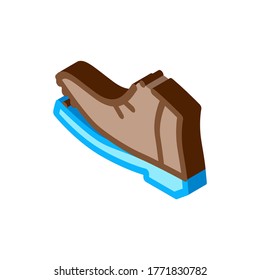 Shoe Torn Sole Icon Vector. Isometric Shoe Torn Sole sign. color isolated symbol illustration