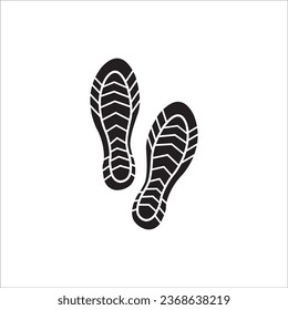 SHOE TRAIL ICON VECTOR ILLUSTRATION SYMBOL DESIGN