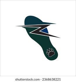 SHOE TRAIL ICON VECTOR ILLUSTRATION SYMBOL DESIGN