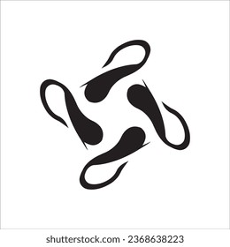 SHOE TRAIL ICON VECTOR ILLUSTRATION SYMBOL DESIGN