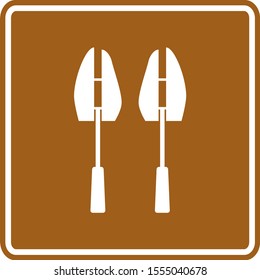 Shoe Tree Pair Vector Sign