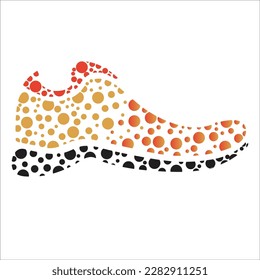 Shoe Vector || Circle Vector