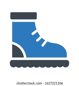 shoe vector glyph color icon 