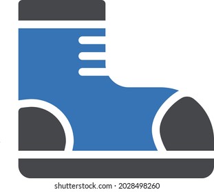 shoe vector glyph colour icon